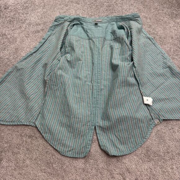 Horny Toad Fanfair Shirt Womens XS Green Striped Long Sleeve Organic Cotton Top - Picture 10 of 14